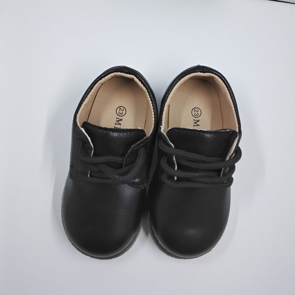 New Classic Black Kids Dress Shoes - Picture 3 of 10